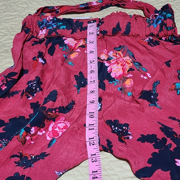 Free People Moonlight Garden Floral Bohemian Palazzo pants size S - Picture 9 of 9